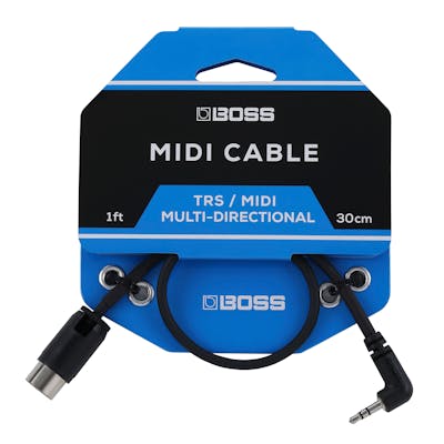 Boss 1 FT 30cm TRS to 5 Pin Midi Cable